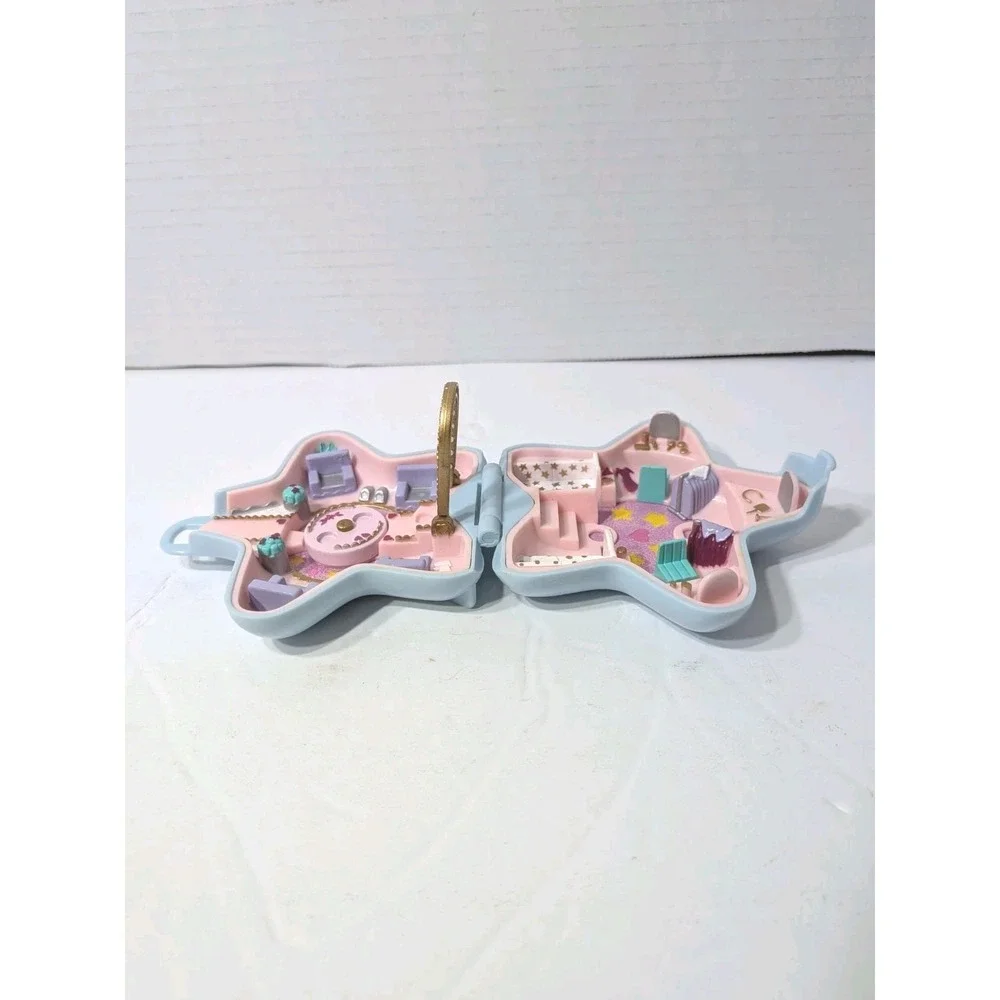 Vintage Polly Pocket Star-Shaped Compact Play Set 1992 Bluebird 90s